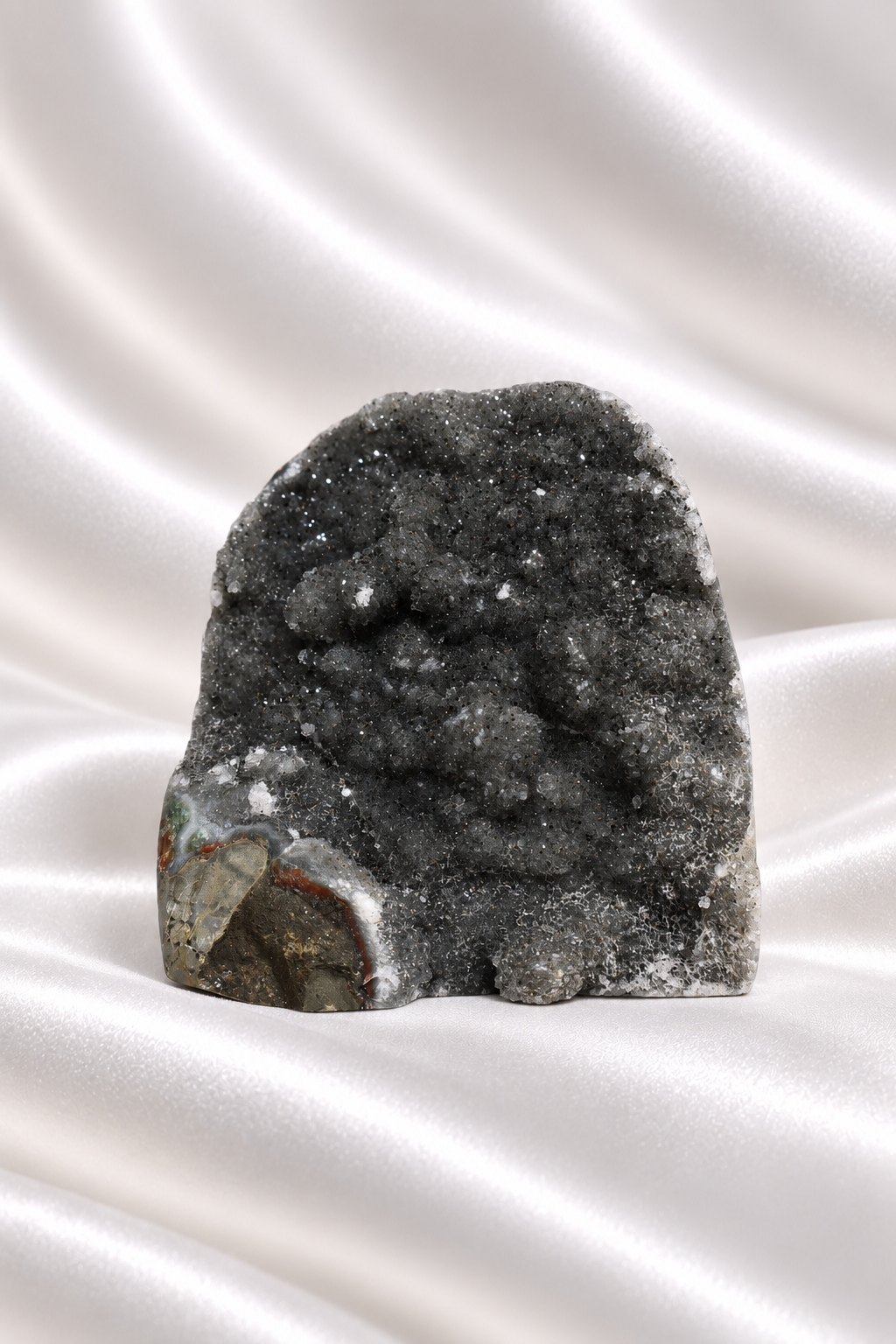 Black Amethyst Cut Base #81- High Quality - 370 gm