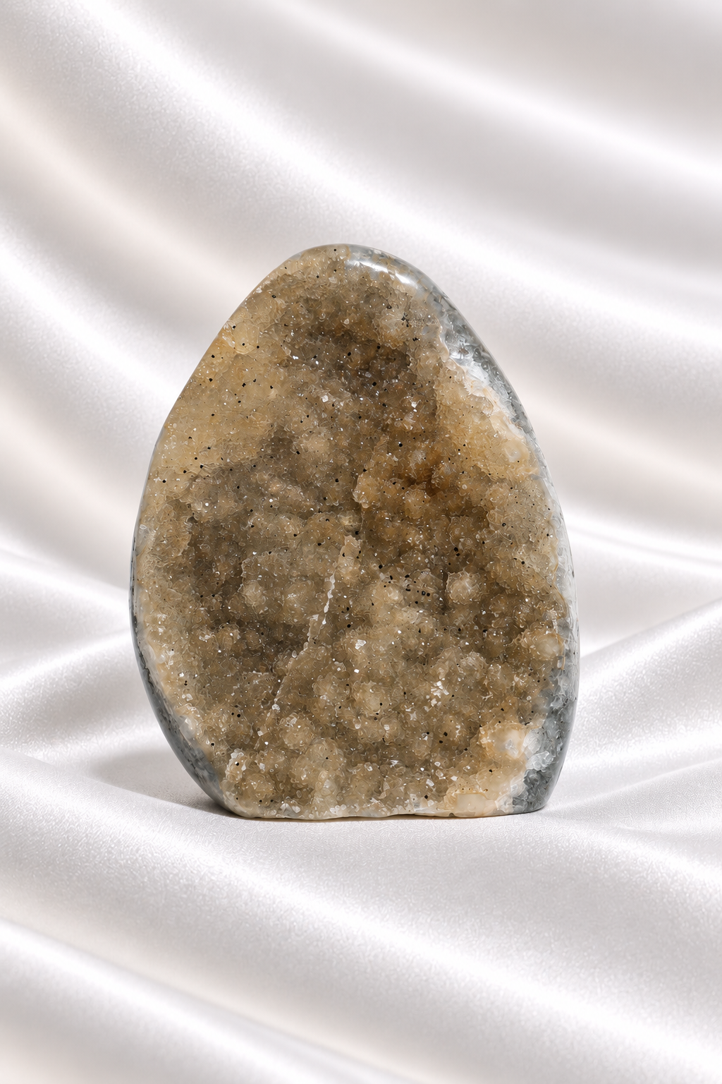 Sugar Druzy Rainbow Amethyst Cut Base #79- High Quality - 341 gm