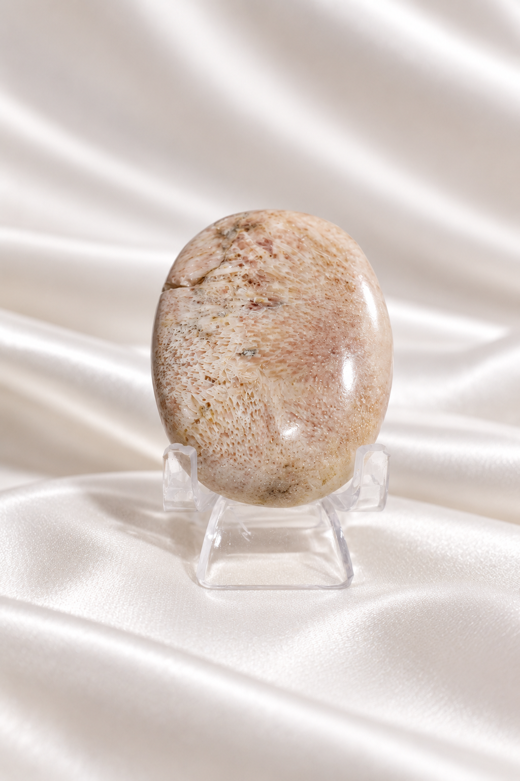 Pink Scolecite Palmstone #1
