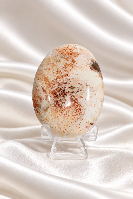 Pink Scolecite Palmstone #10