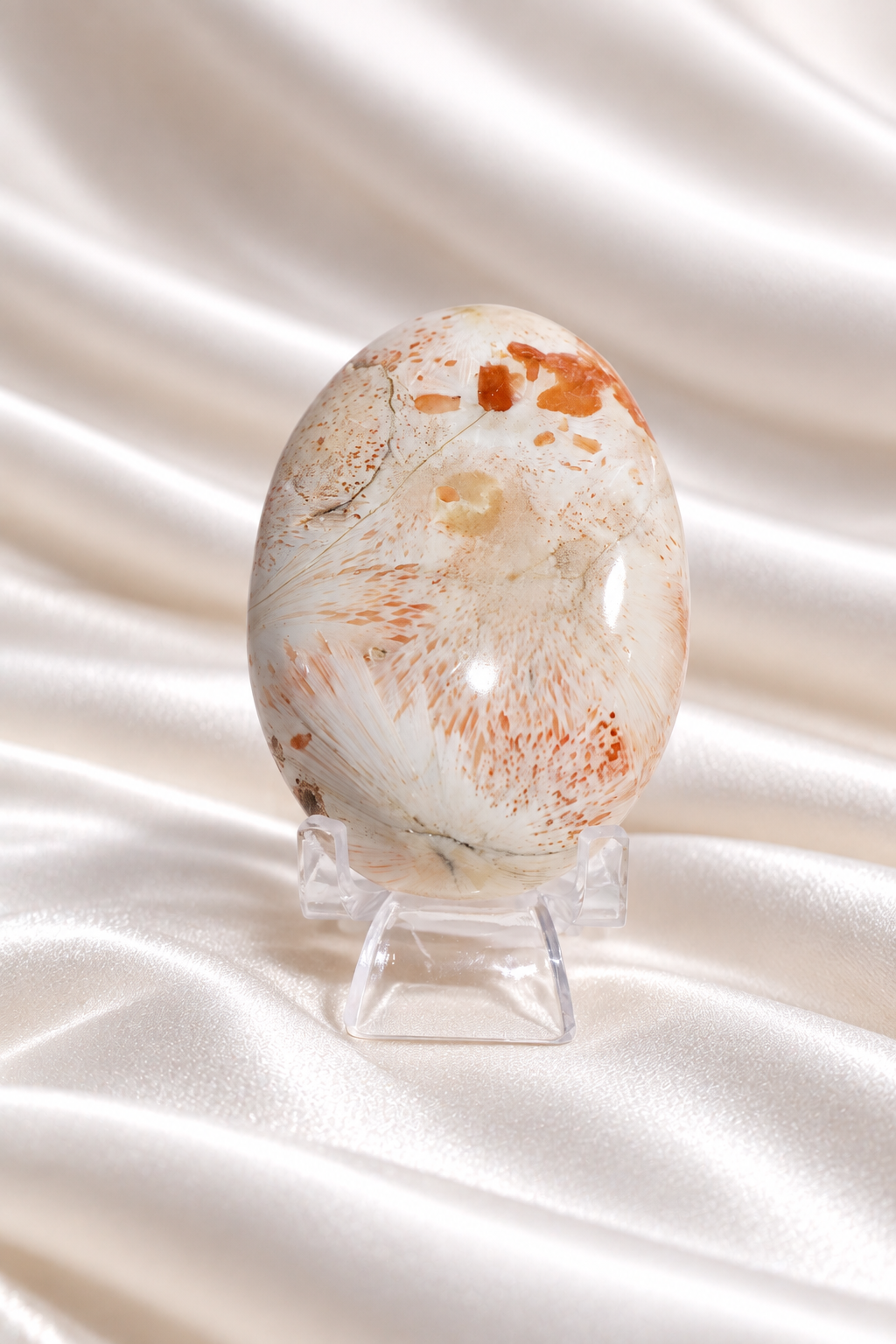 Pink Scolecite Palmstone #10