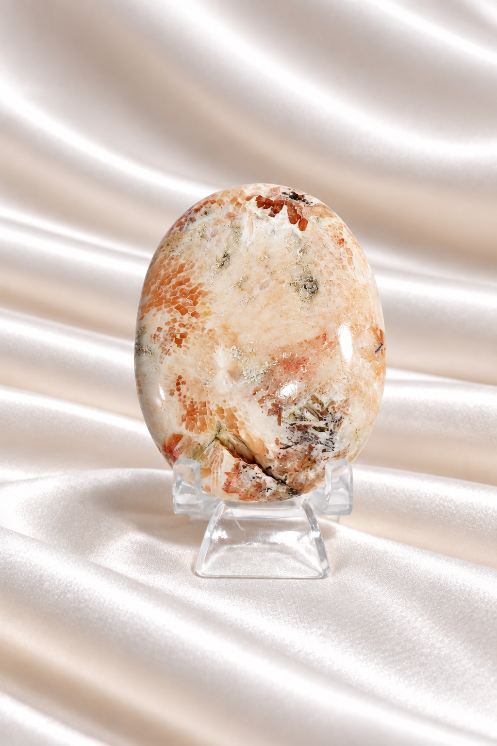 Pink Scolecite Palmstone #8