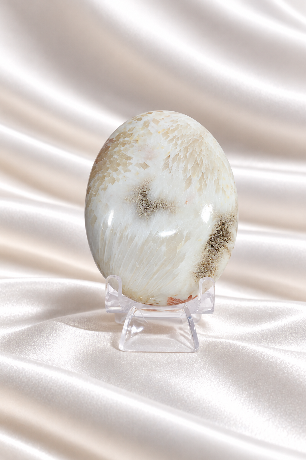 Pink Scolecite Palmstone #9