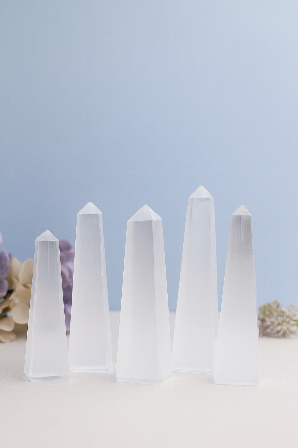 Selenite Obelisks