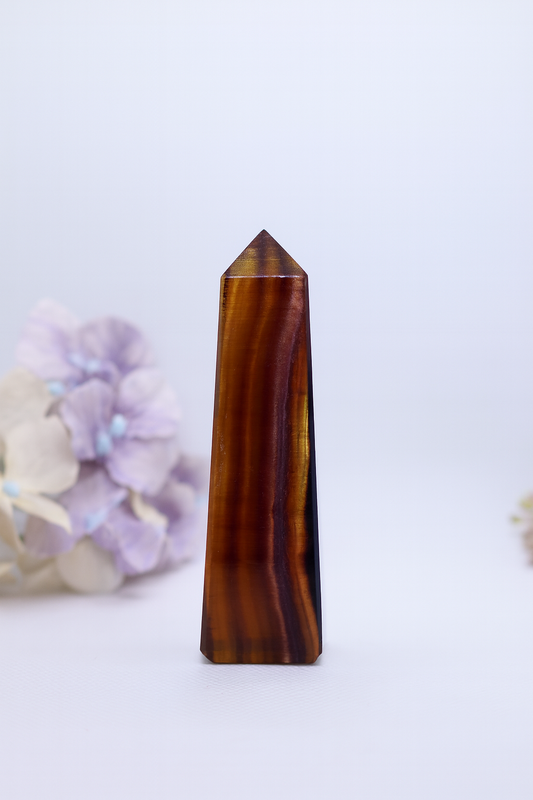 Rainbow Fluorite Tower #4