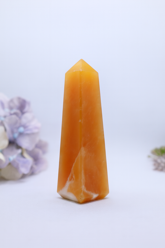 Orange Calcite Obelisks #1