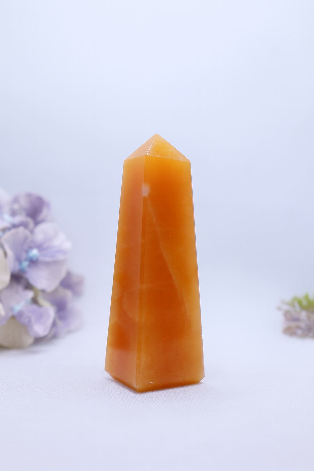 Orange Calcite Obelisks #6