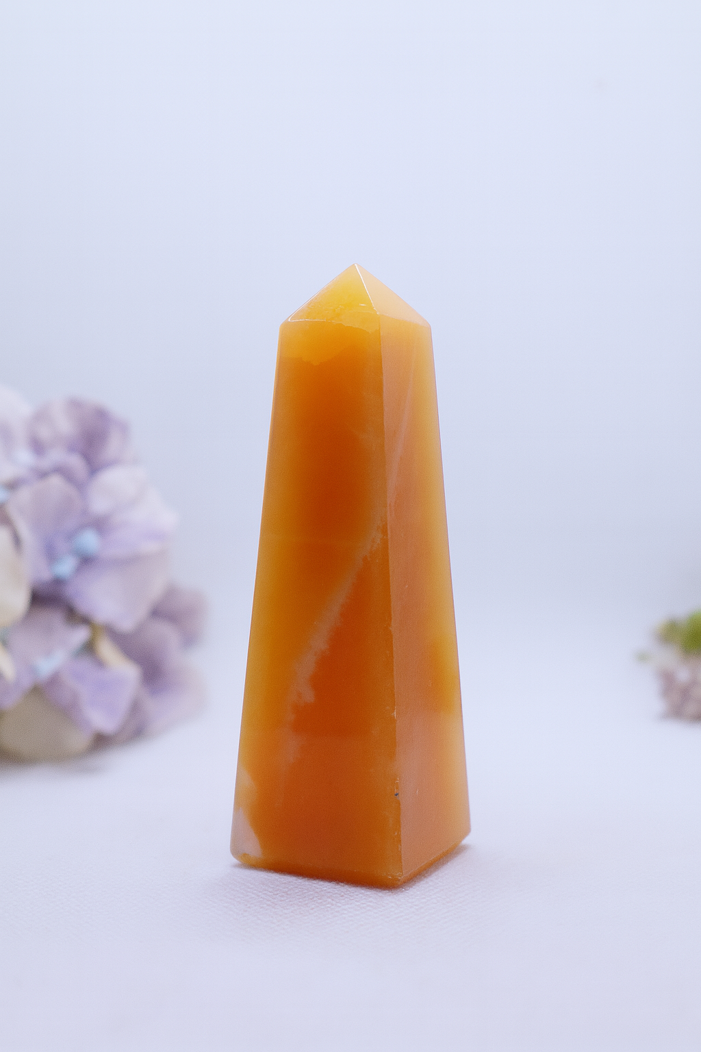 Orange Calcite Obelisks #6