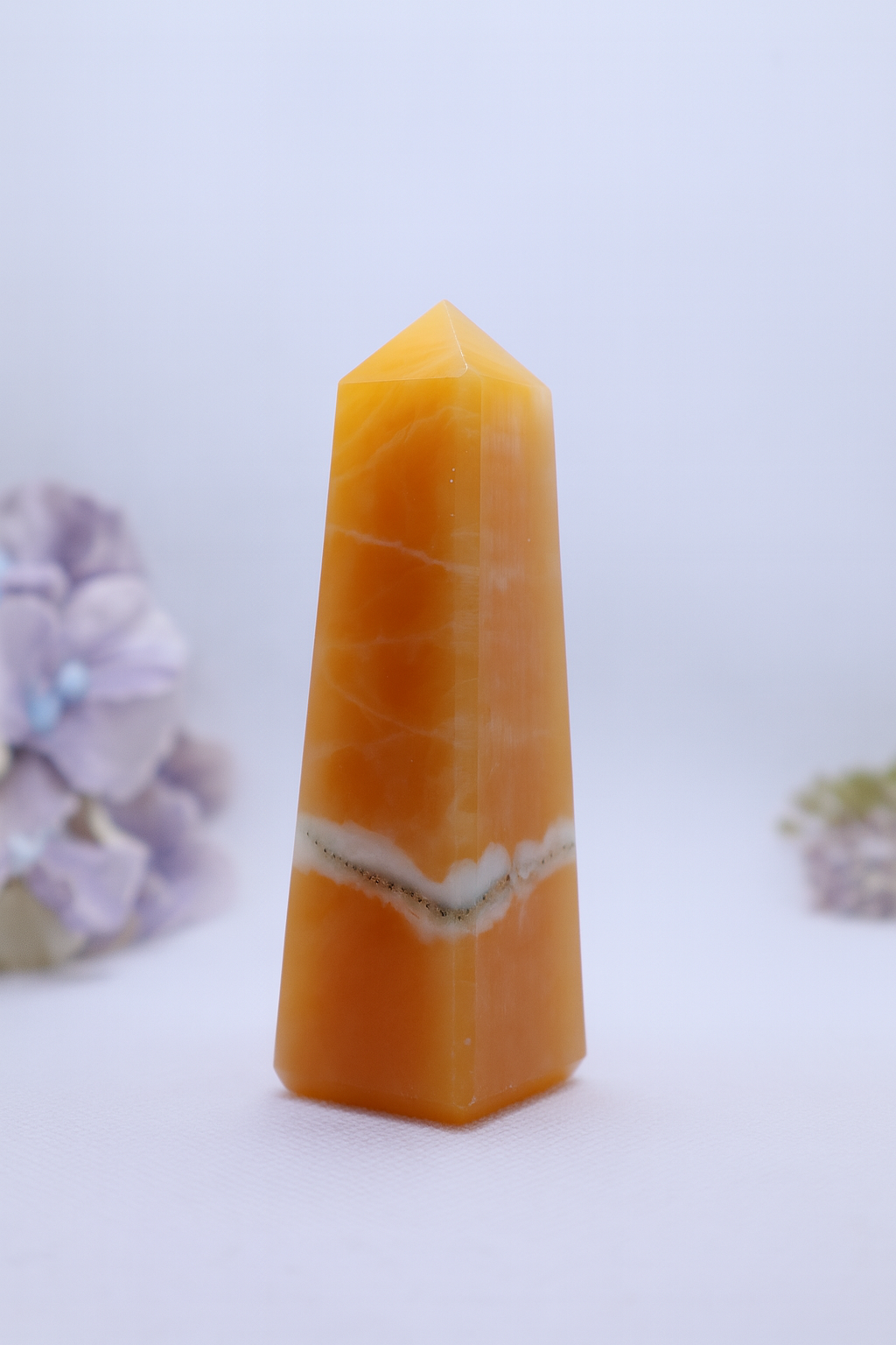 Orange Calcite Obelisks #3