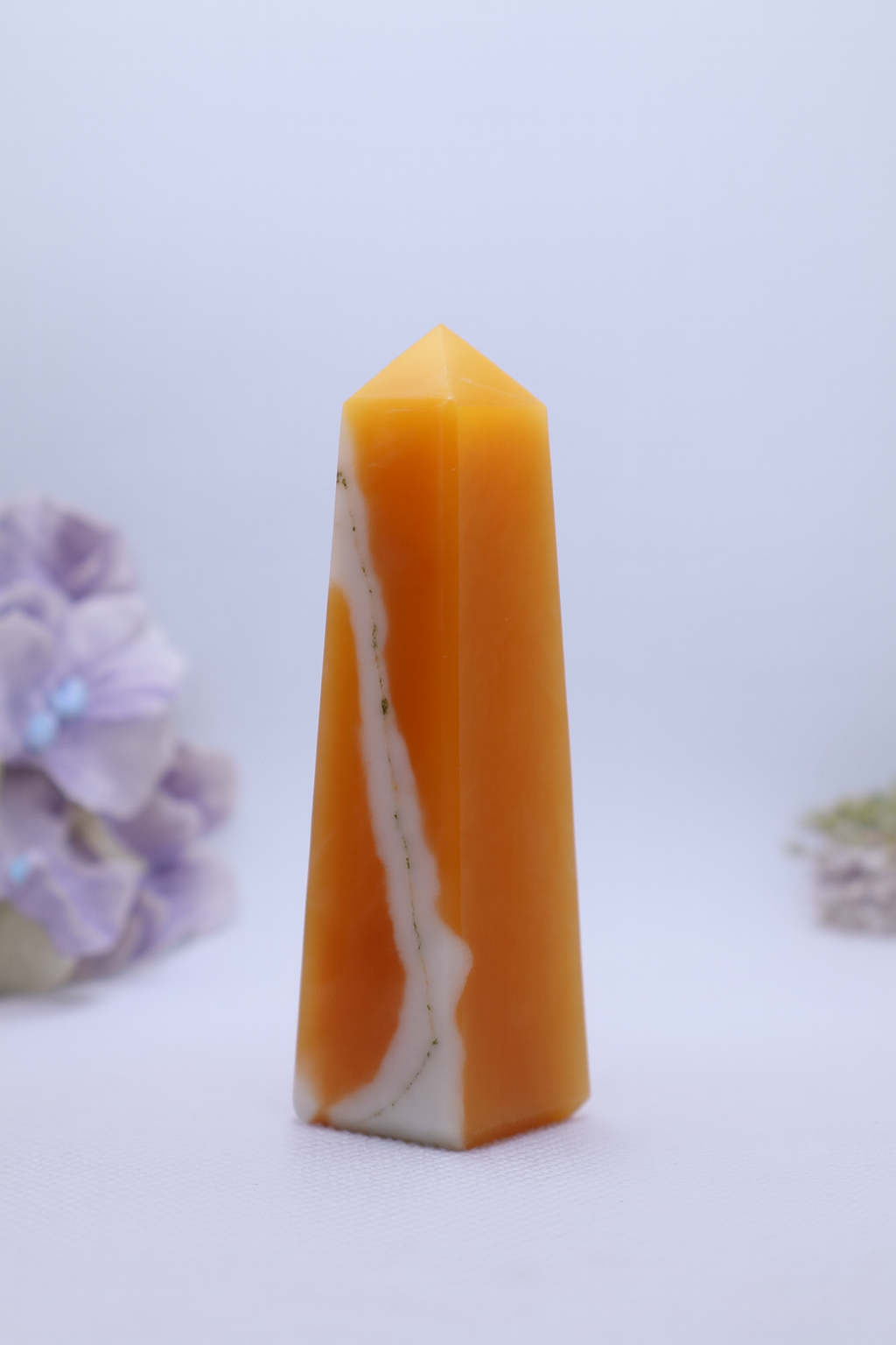 Orange Calcite Obelisks #4