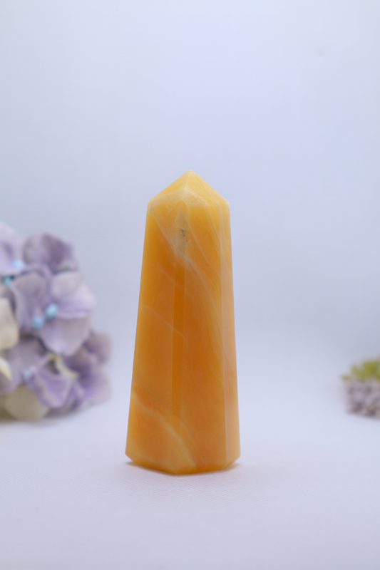 Orange Calcite Obelisks #2