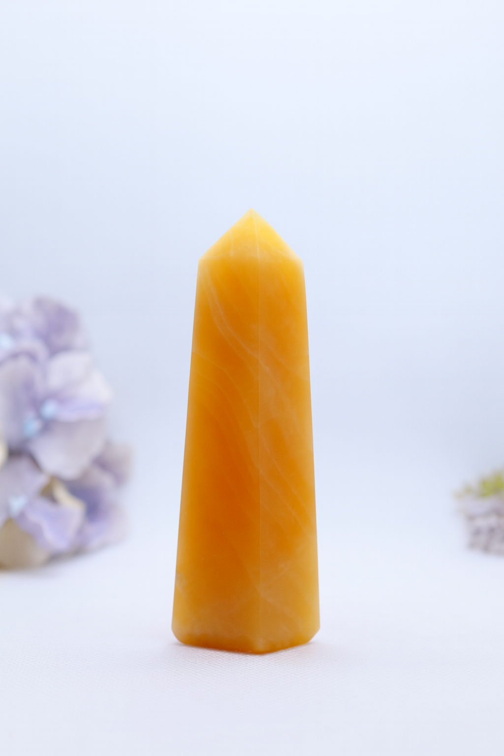 Orange Calcite Obelisks #2