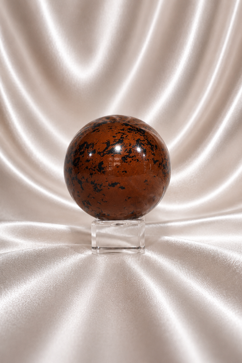 Mahogany Obsidian Sphere #7