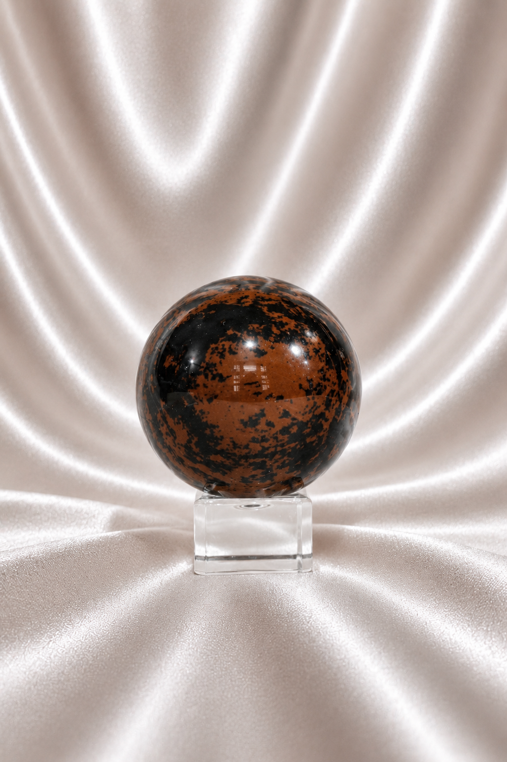 Mahogany Obsidian Sphere #7