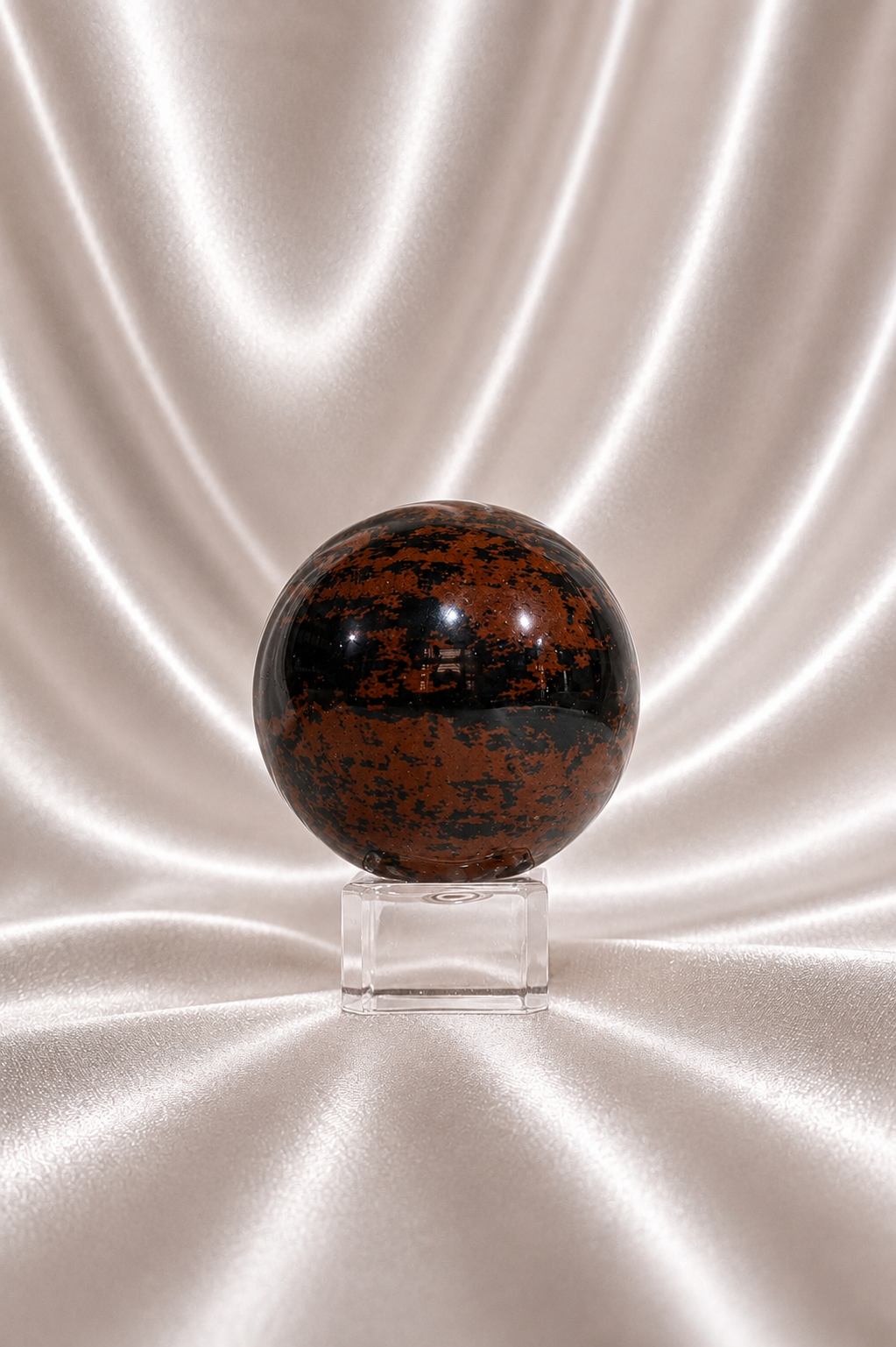 Mahogany Obsidian Sphere #7