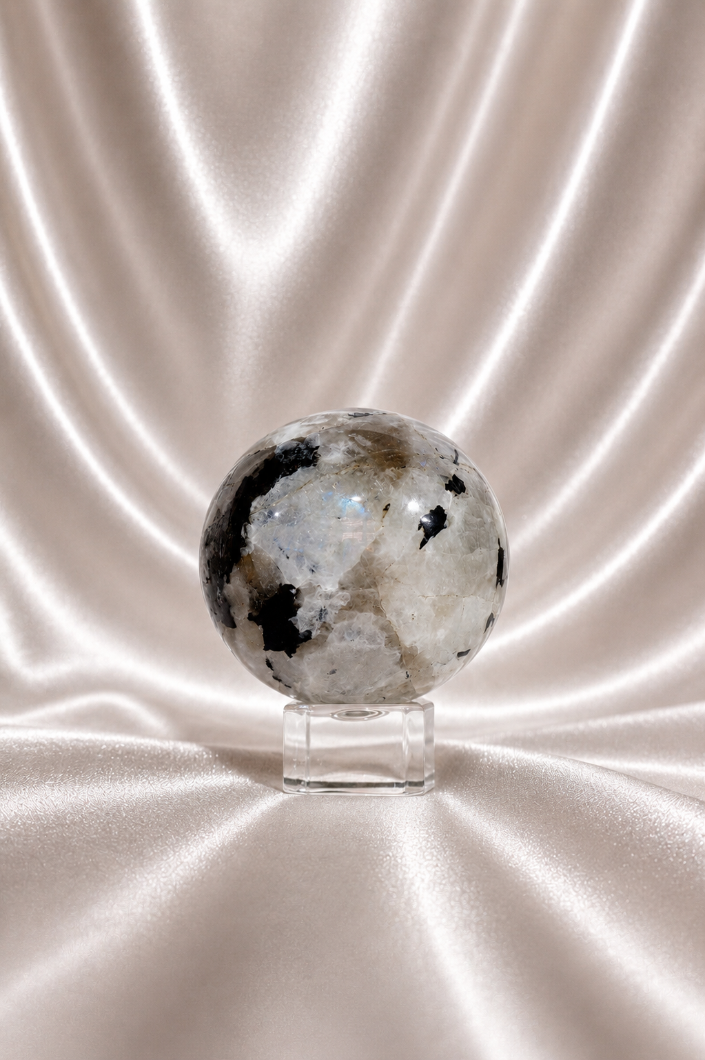 Rainbow Moonstone Sphere #16