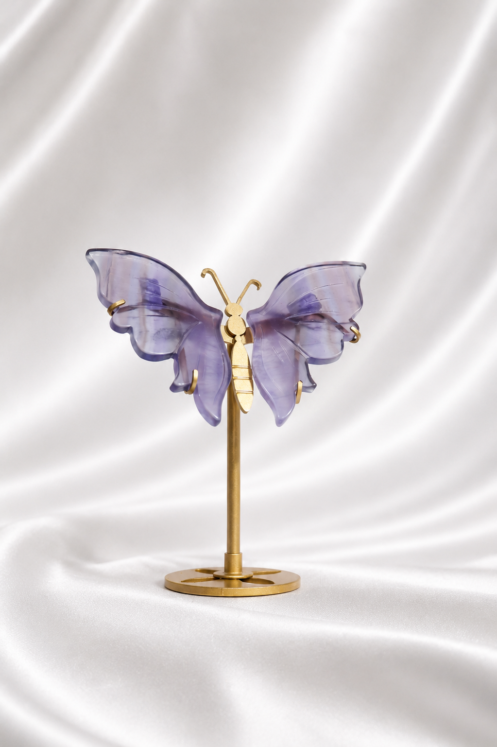 Lavender Fluorite Butterfly Wings #1 - High Quality