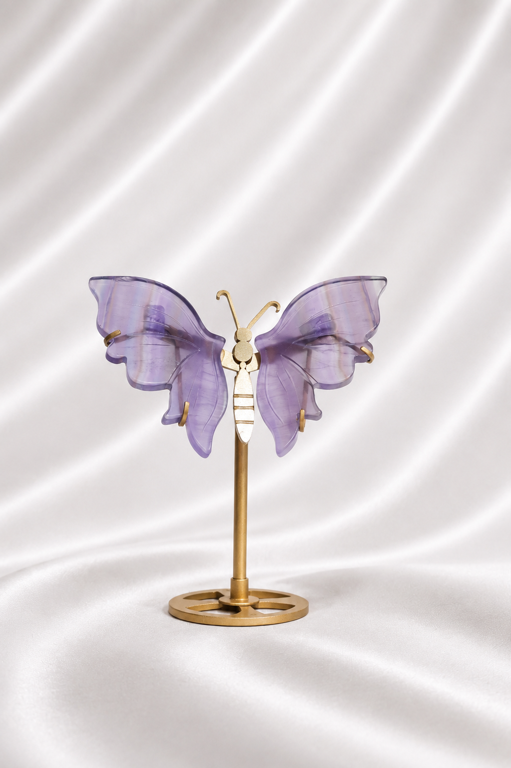 Lavender Fluorite Butterfly Wings #1 - High Quality