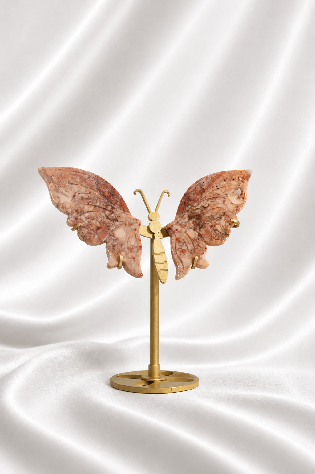Pink Agate Butterfly Wings #2