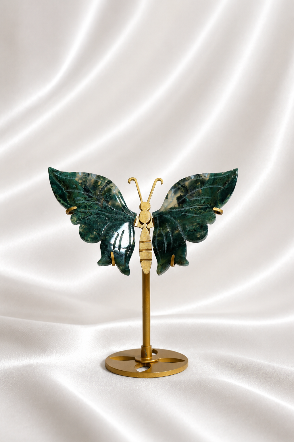 Moss Agate Butterfly Wings #23