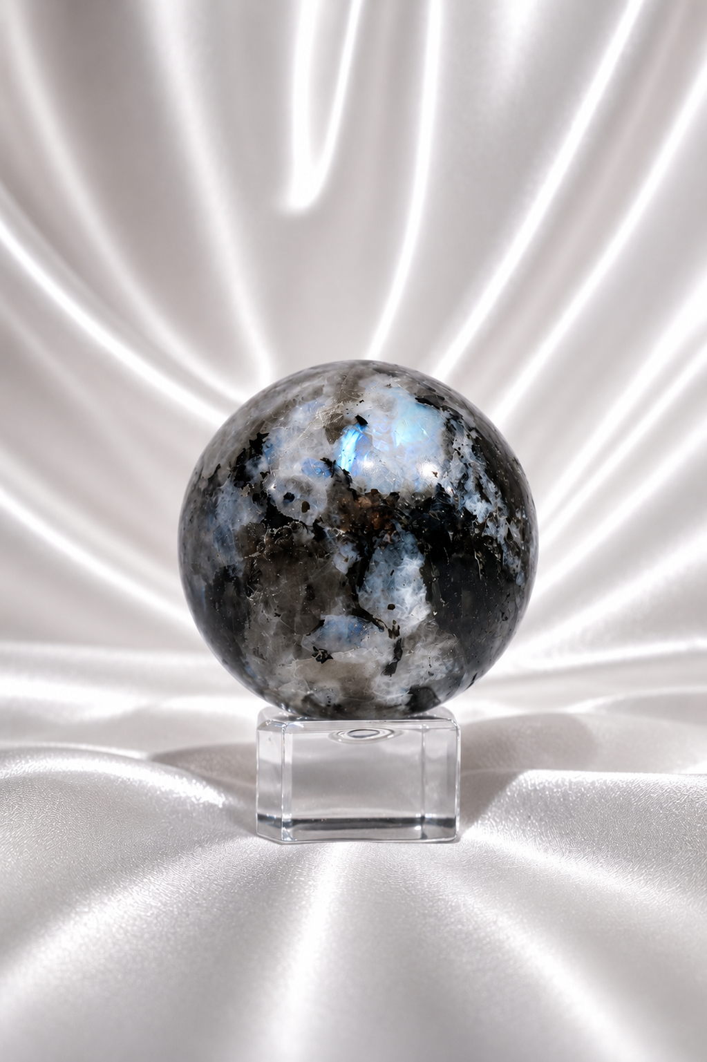 Rainbow Moonstone Sphere #15- AAA Quality