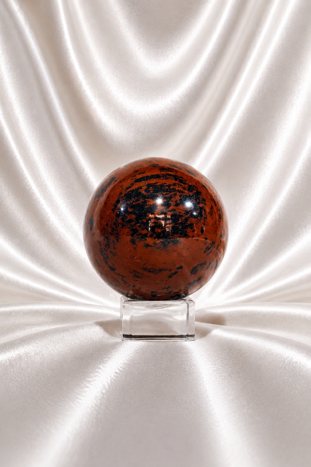 Mahogany Obsidian Sphere #8