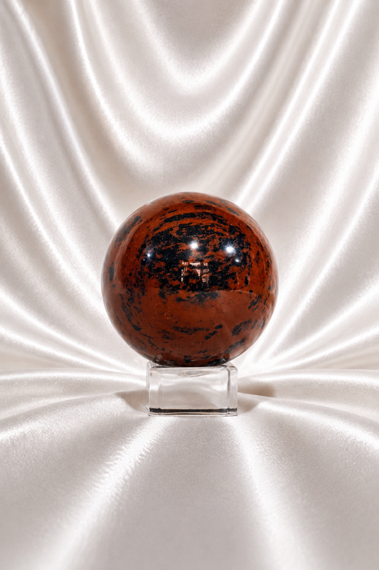 Mahogany Obsidian Sphere #8