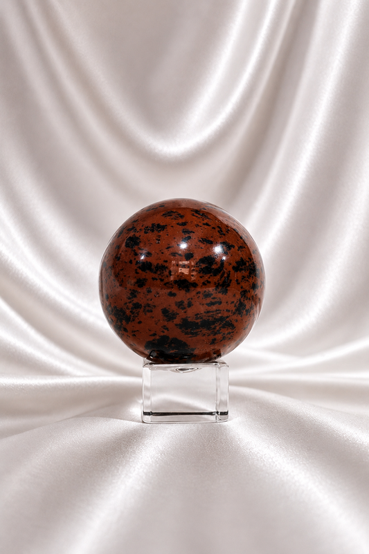 Mahogany Obsidian Sphere #8