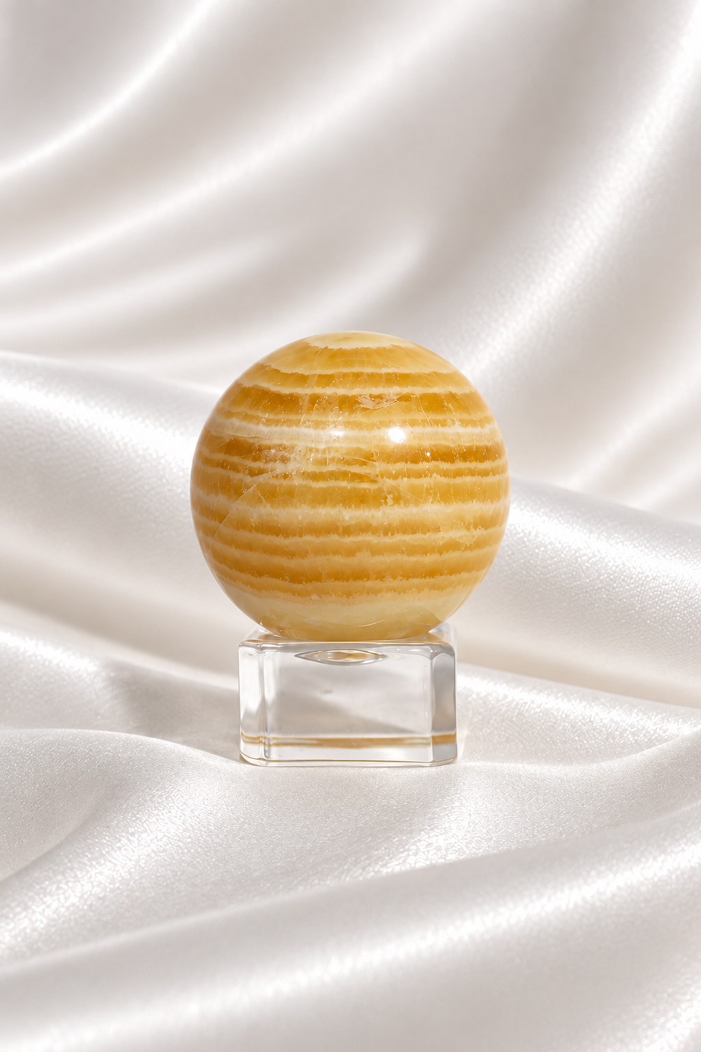 Orange Calcite Sphere #1