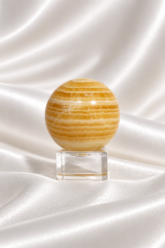 Orange Calcite Sphere #1