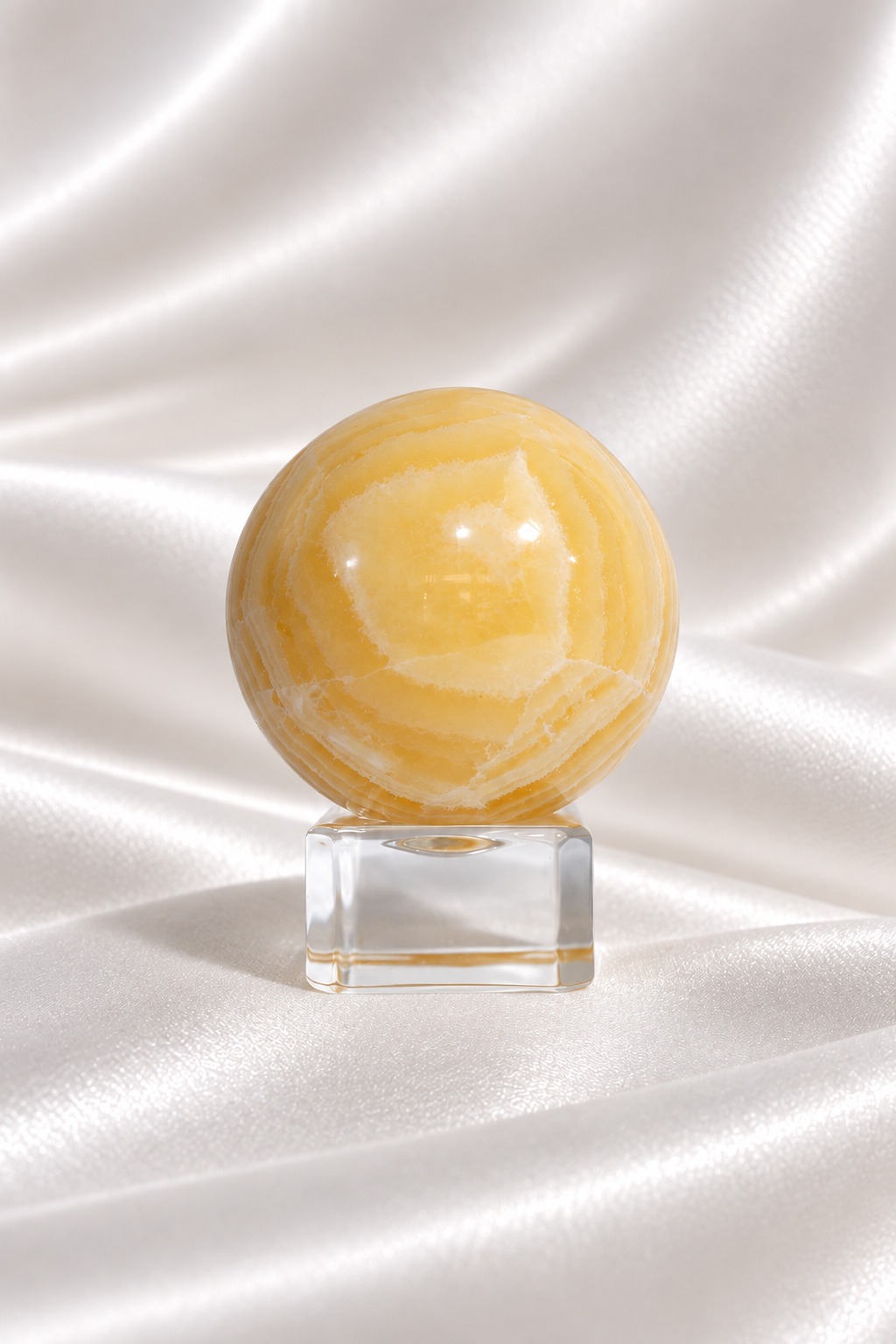 Orange Calcite Sphere #2