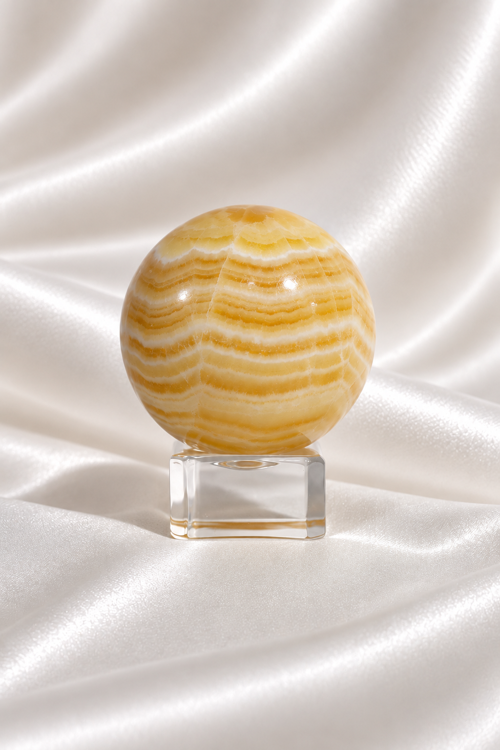 Orange Calcite Sphere #2