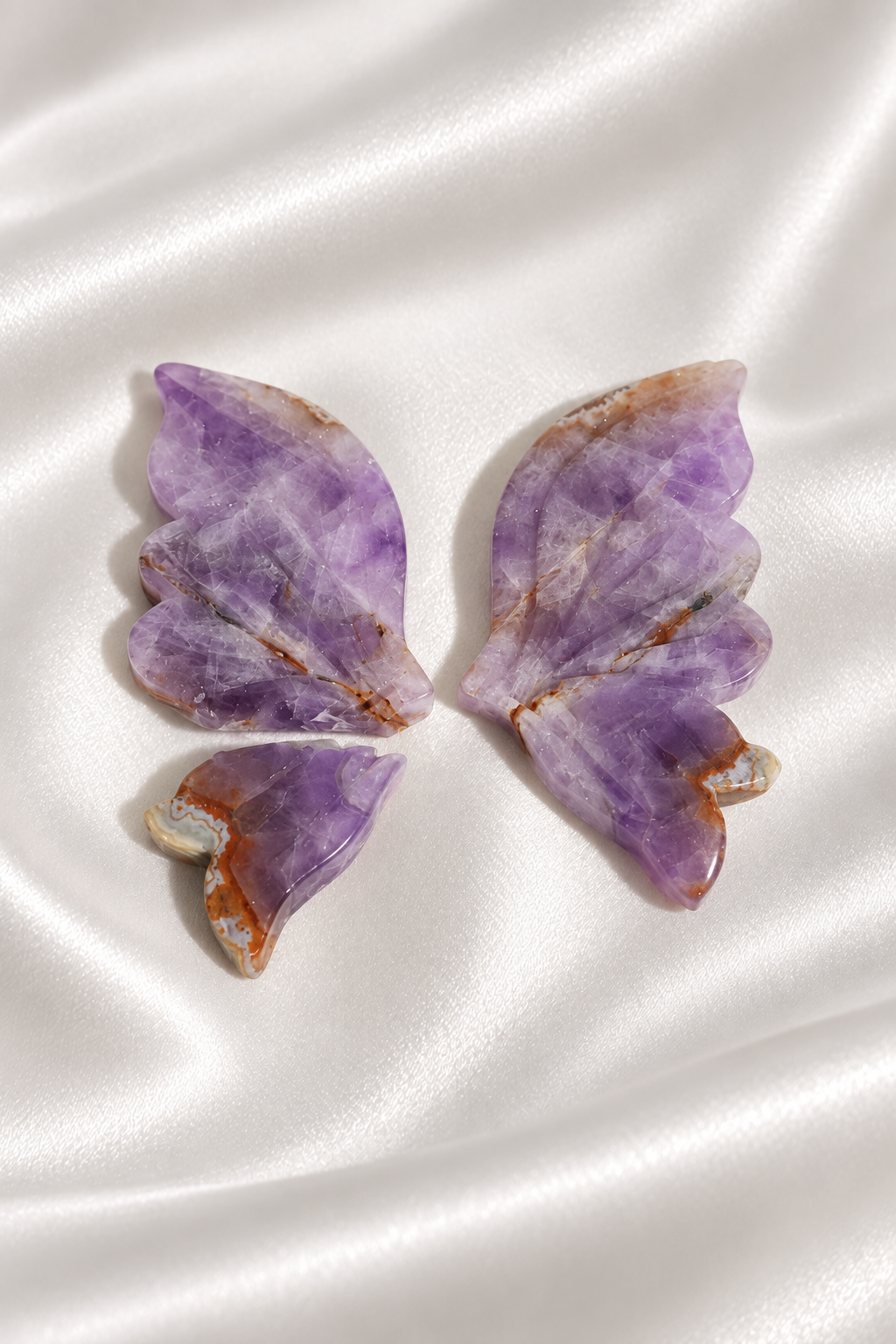 Amethyst Agate Butterfly Wings #14 - Damaged