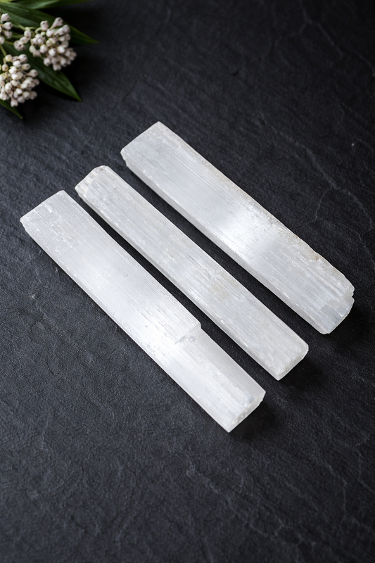 Selenite Rough Rod