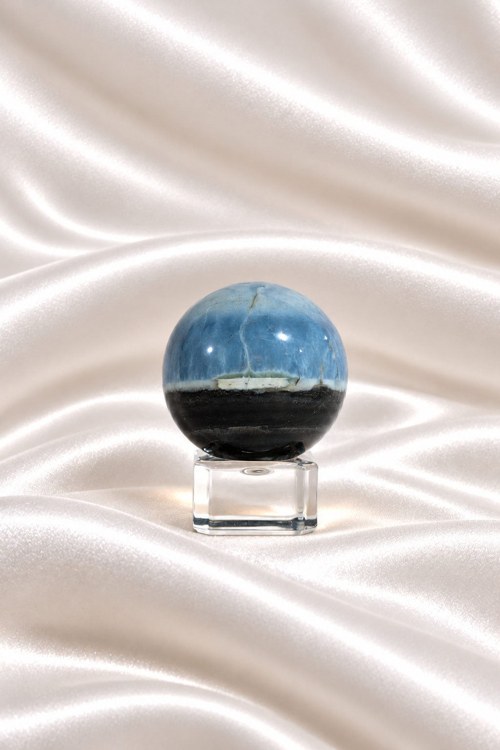 Blue Opal Sphere #16