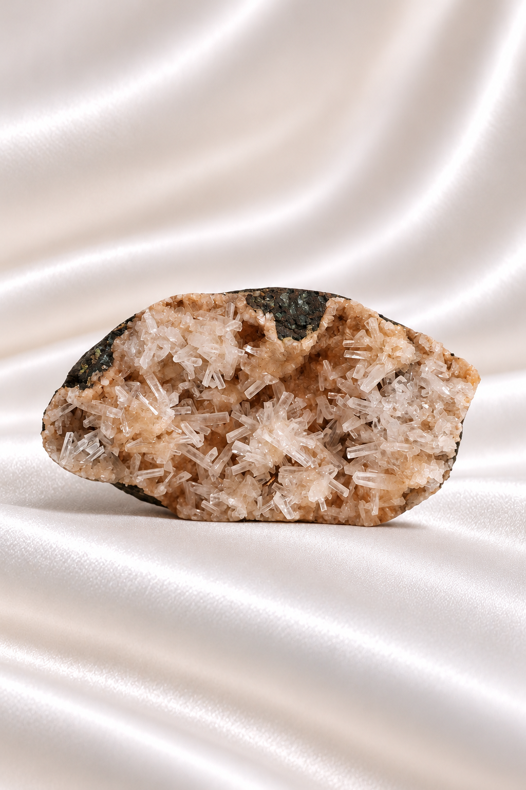 Heulandite withe Calcite Cluster - RARE #6
