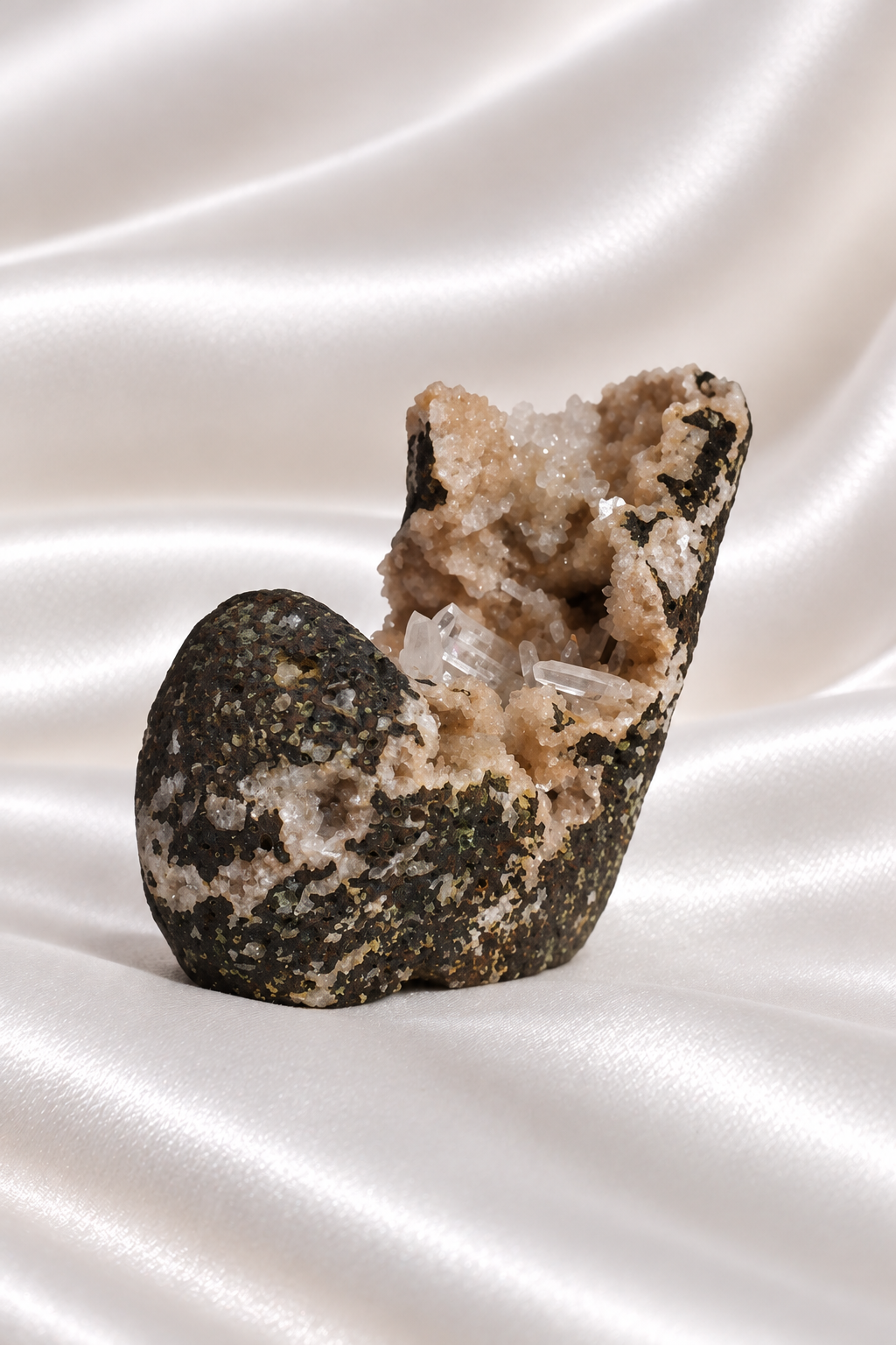 Heulandite withe Calcite Cluster - RARE #5