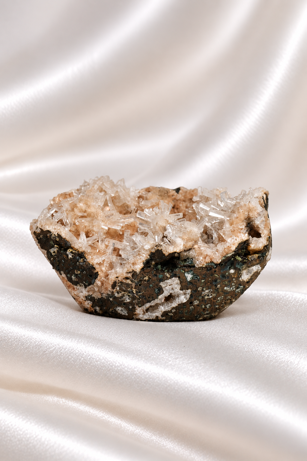 Heulandite withe Calcite Cluster - RARE #6