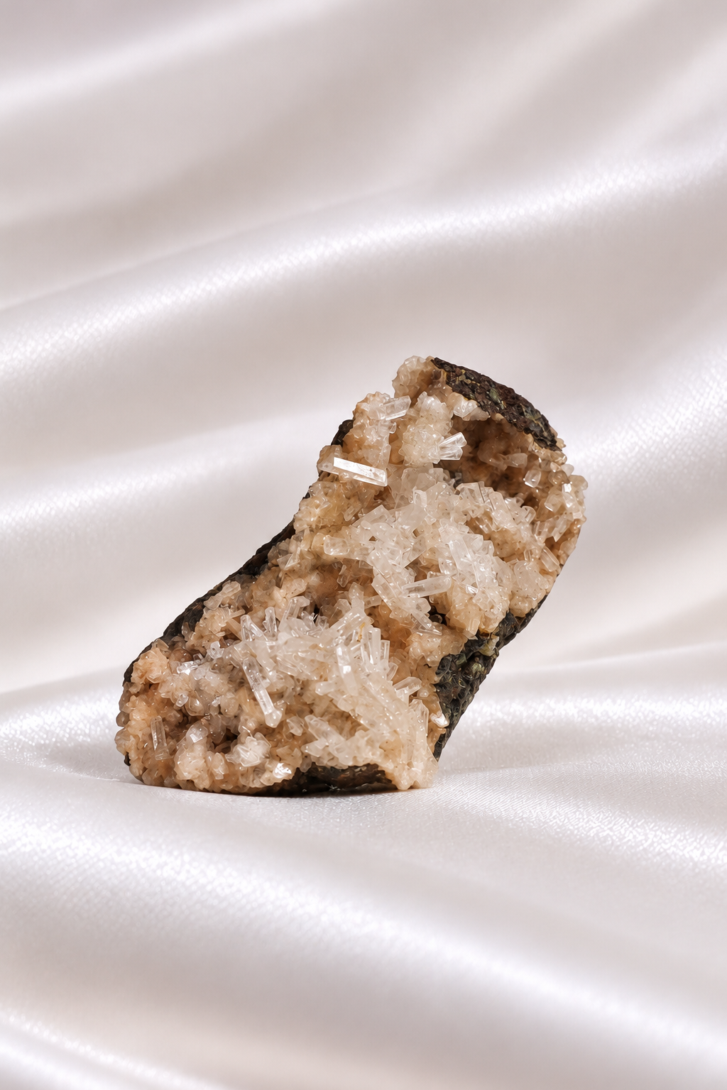 Heulandite withe Calcite Cluster - RARE #3