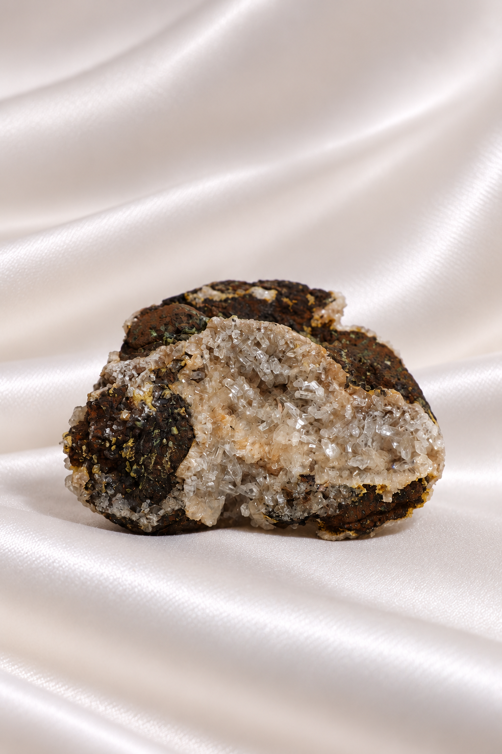 Heulandite withe Calcite Cluster - RARE #2