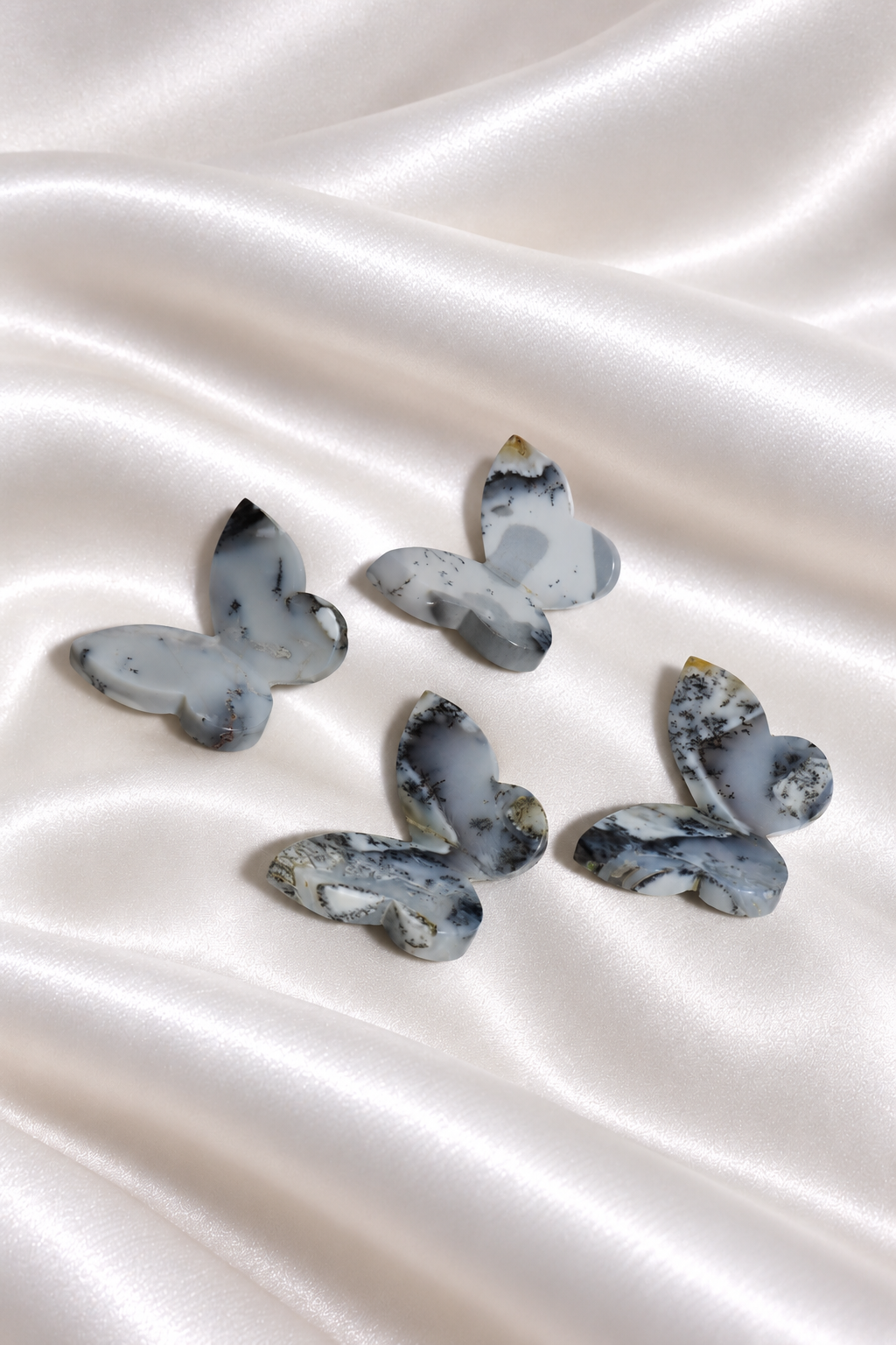 3D Dendritic Opal Butterflies