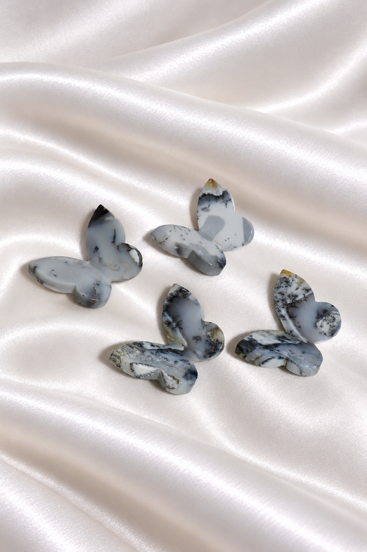 3D Dendritic Opal Butterflies