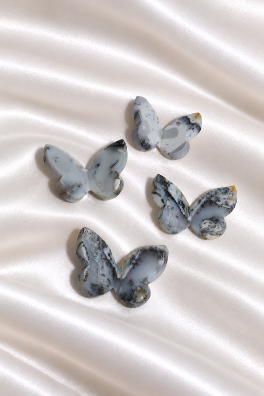 3D Dendritic Opal Butterflies