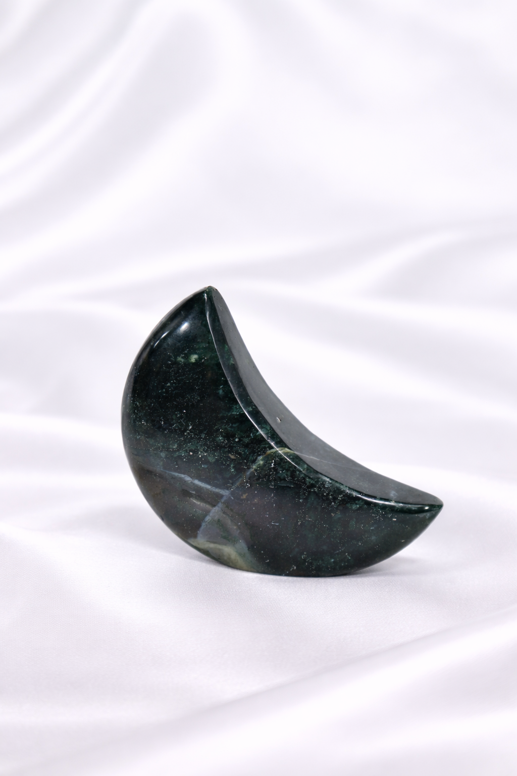Moss Agate Standing Moon #3