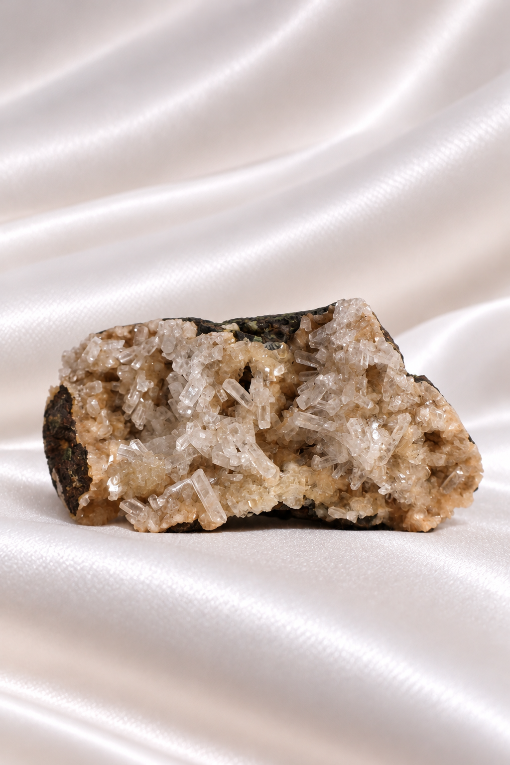 Heulandite withe Calcite Cluster - RARE #3