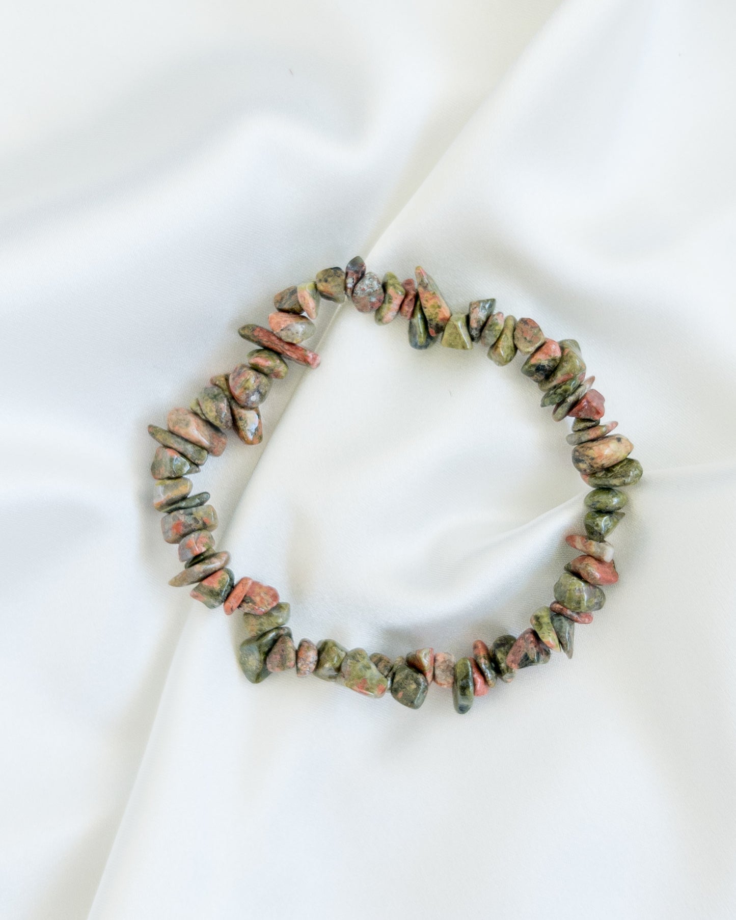 Unakite Bracelet-Chipped