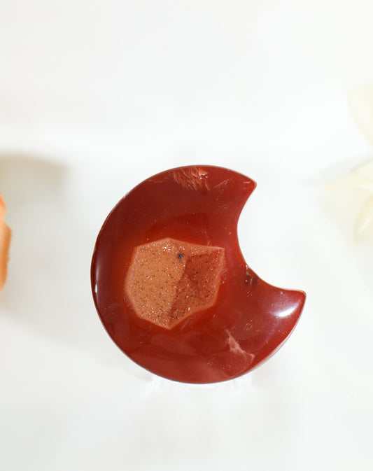 Druzy Carnelian Moon #5