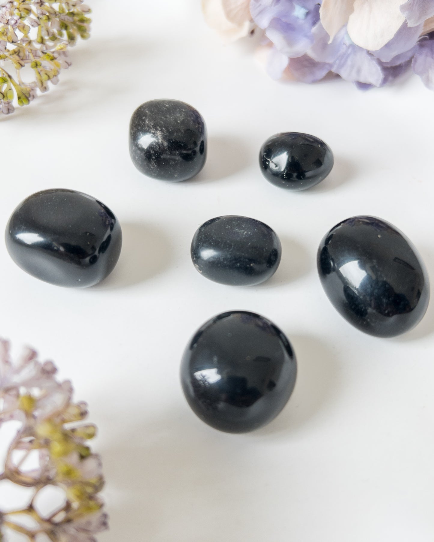 Black Obsidian Tumbles