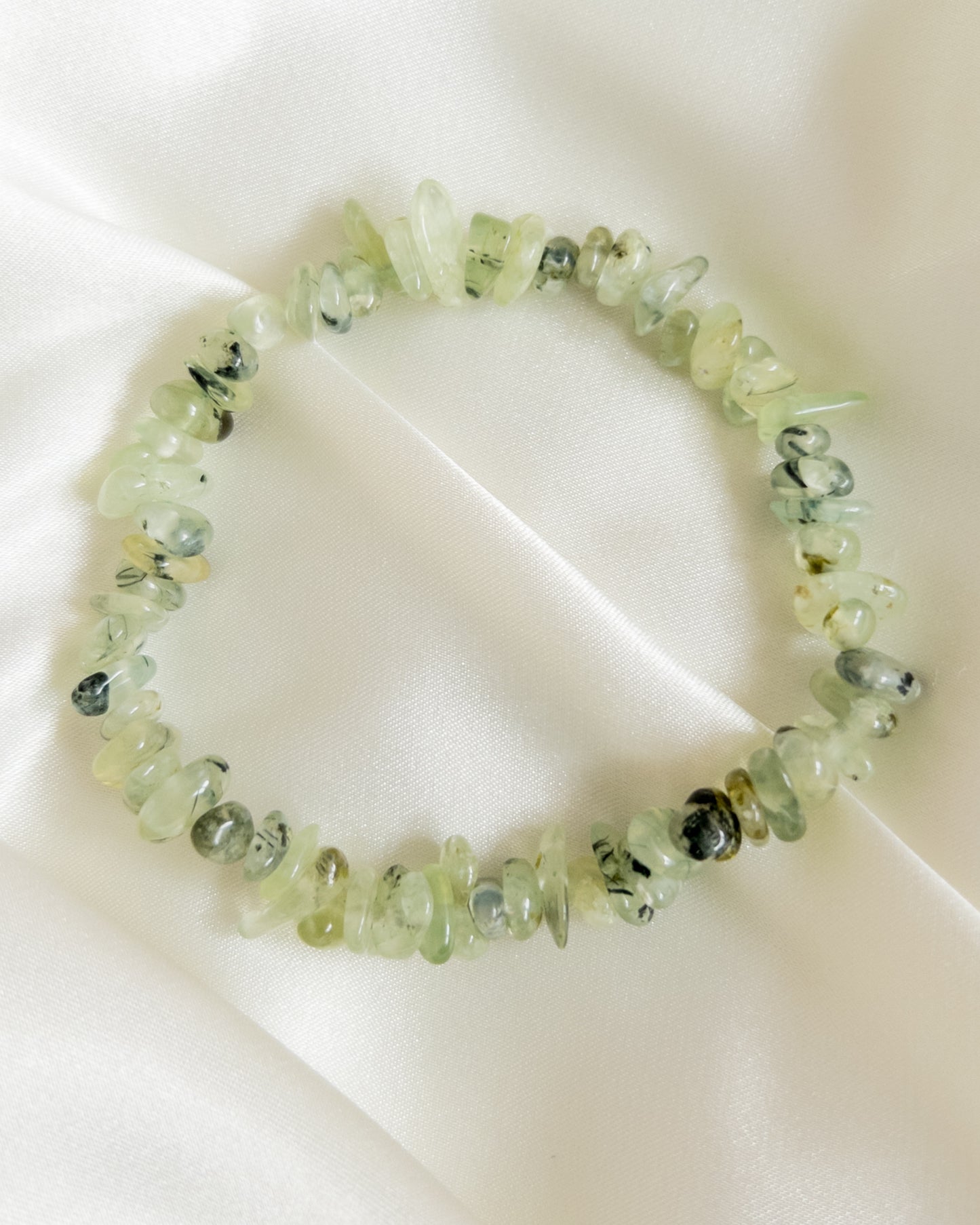 Prehnite Bracelet-Chipped