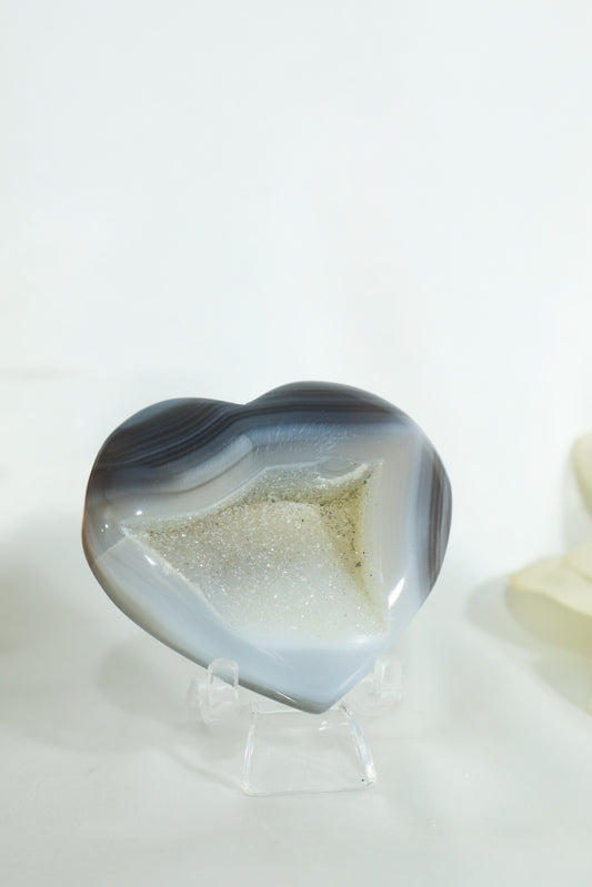 Druzy Agate Heart #7